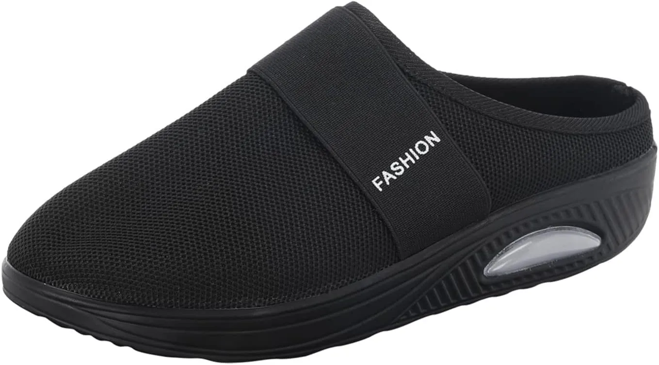 Cushion Mules for Women Lightweight Breathable Comfortable Walking Shoes Arch Support Orthopedic Nursing Shoes