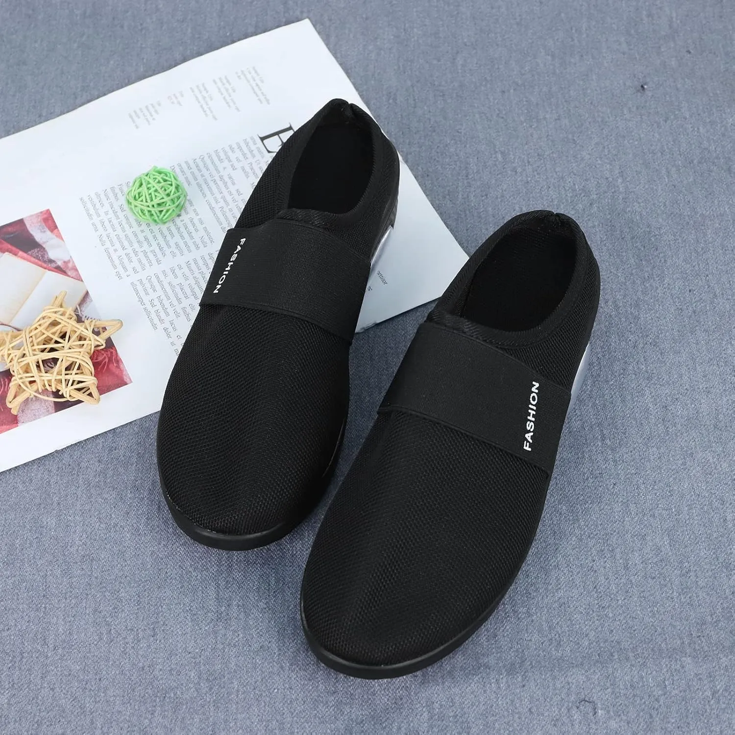 Cushion Mules for Women Lightweight Breathable Comfortable Walking Shoes Arch Support Orthopedic Nursing Shoes