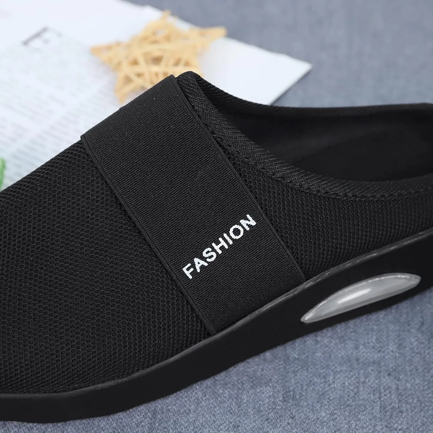 Cushion Mules for Women Lightweight Breathable Comfortable Walking Shoes Arch Support Orthopedic Nursing Shoes