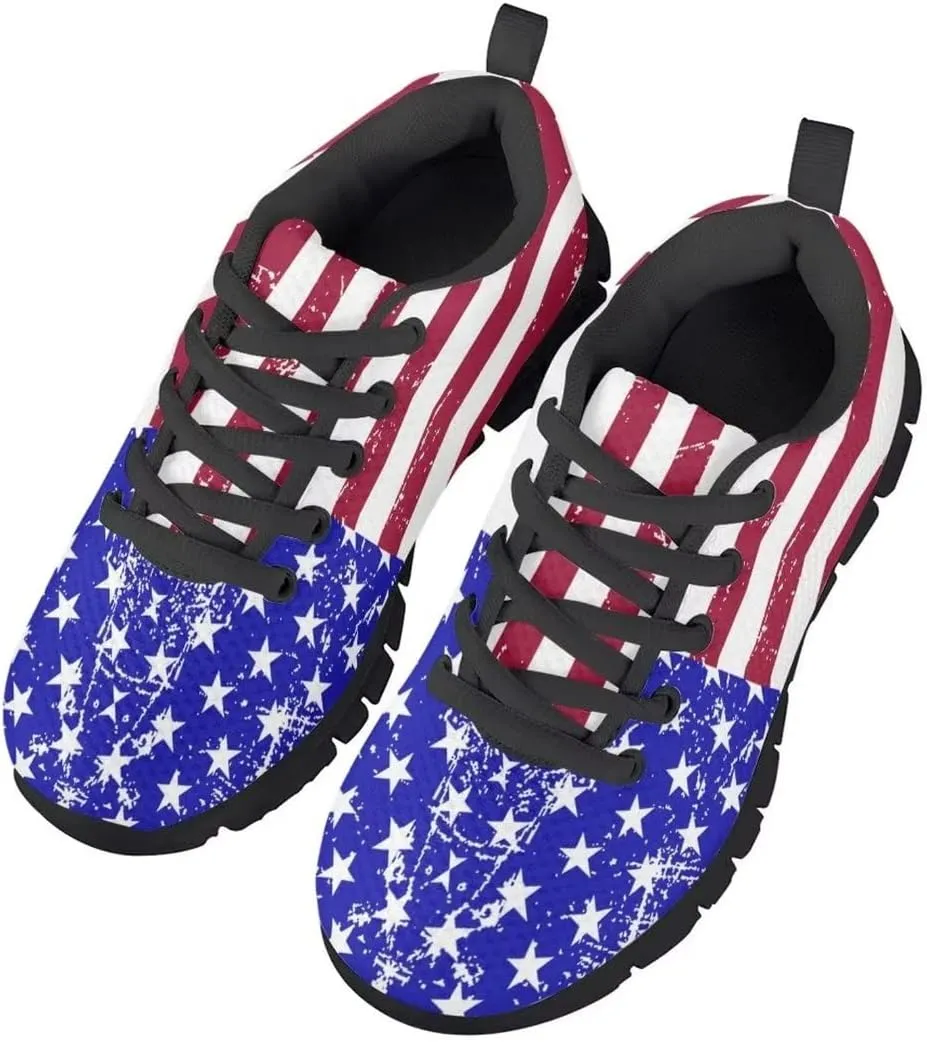 Dolyues Pink Leopard Kids Shoes Black Sloe Breathe Comfortable Girls Shoes Size 11.5
