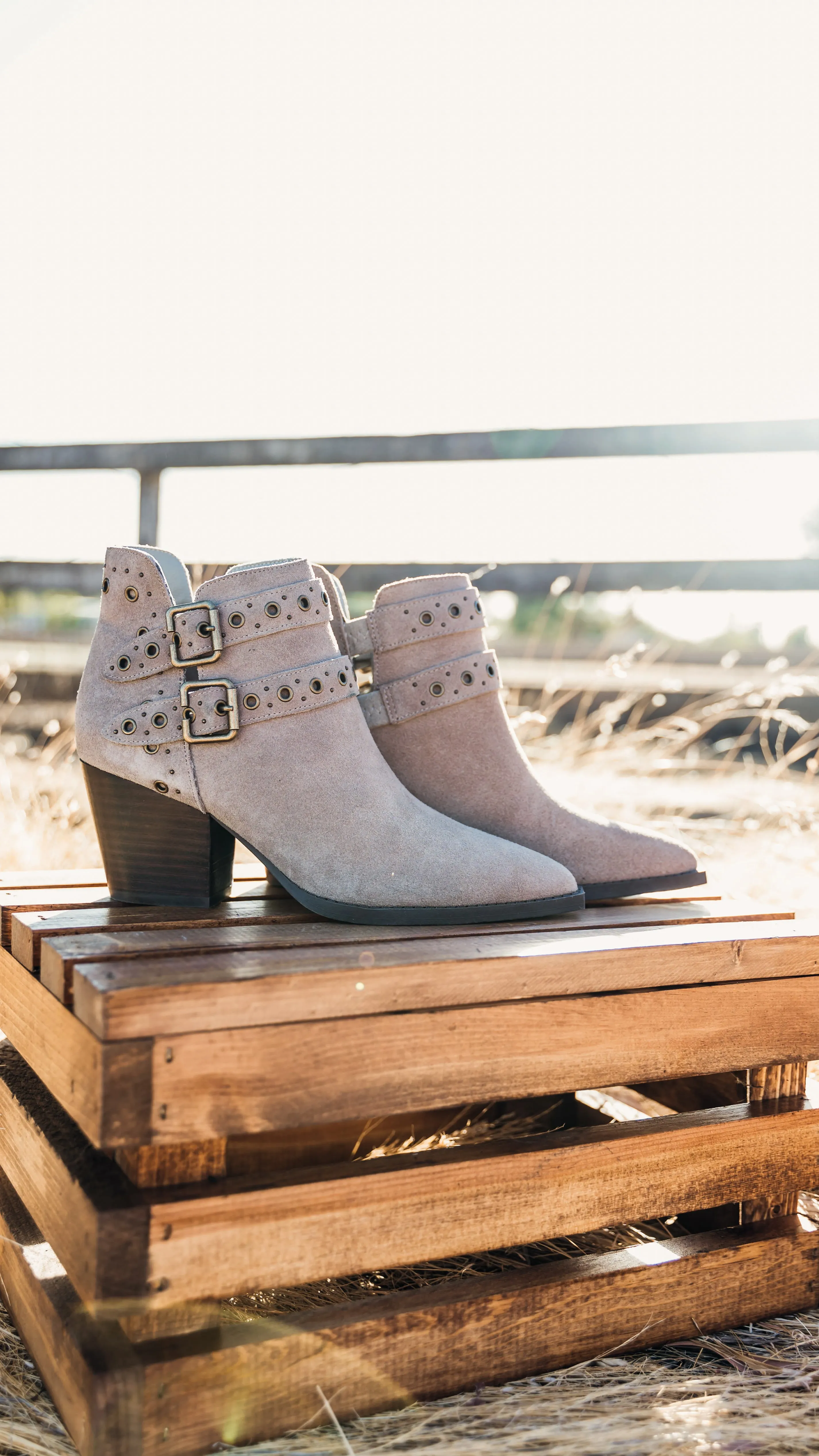 Elsa Leather Ankle Boots | Taupe