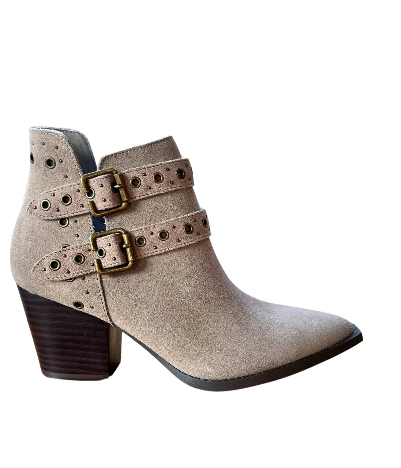 Elsa Leather Ankle Boots | Taupe