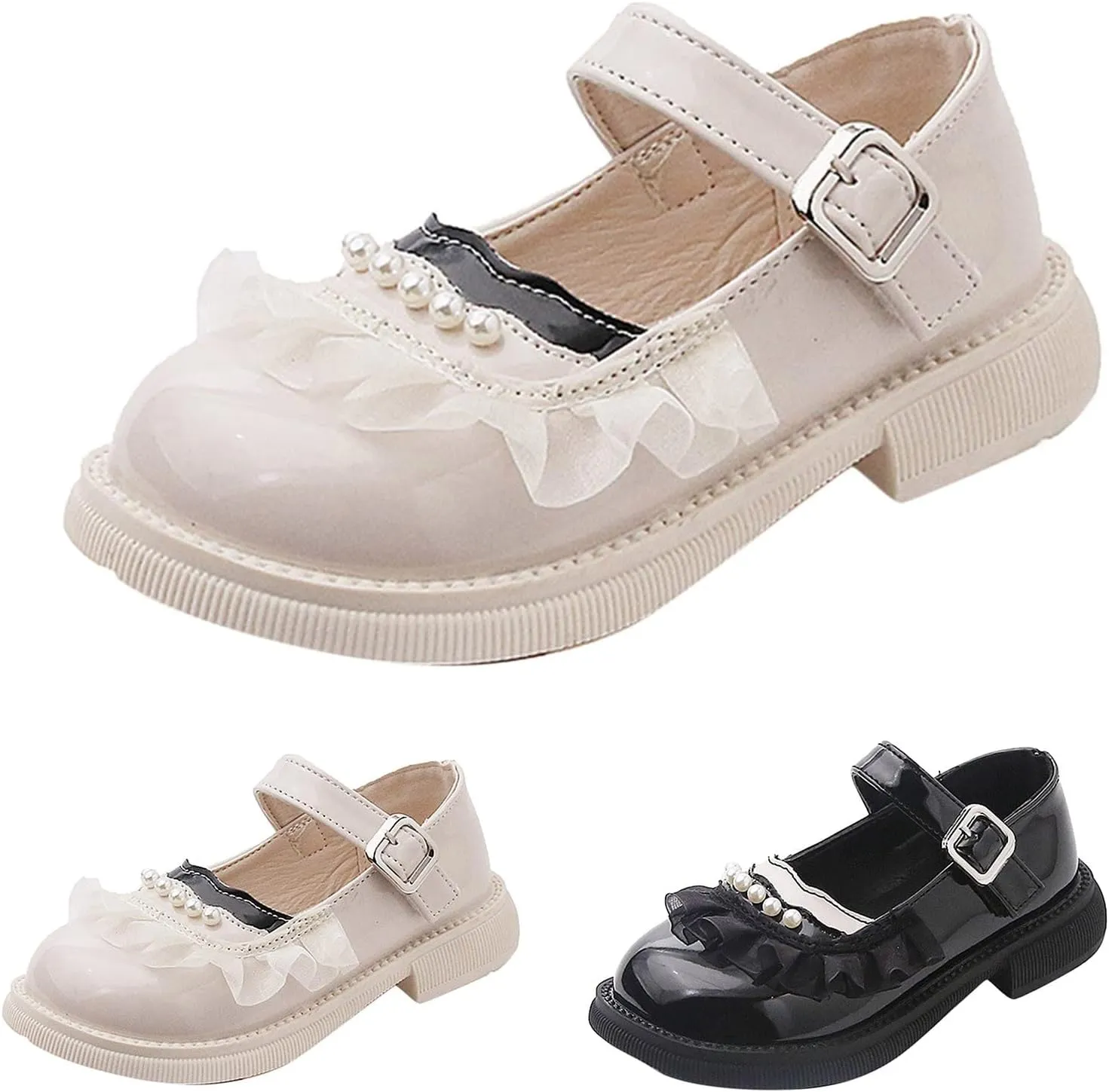 Fashion Spring Summer Children Casual Shoes Girls Leather Shoes Dress Shoes Comfortable Pearl Lace Boots Girls