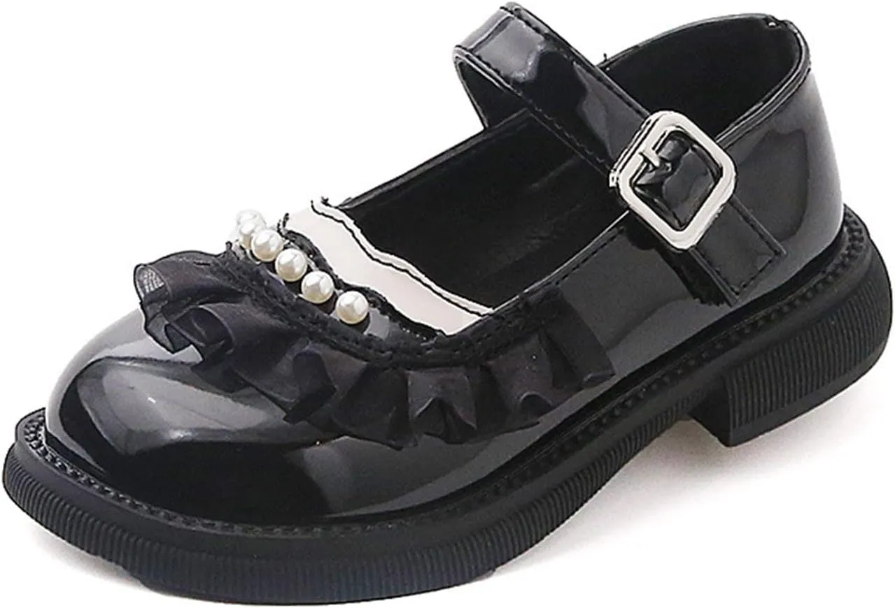 Fashion Spring Summer Children Casual Shoes Girls Leather Shoes Dress Shoes Comfortable Pearl Lace Boots Girls