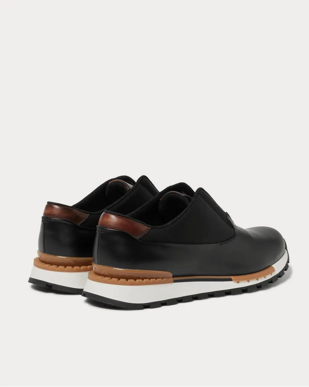 Fast Track Tornio Leather and Shell  Black low top sneakers