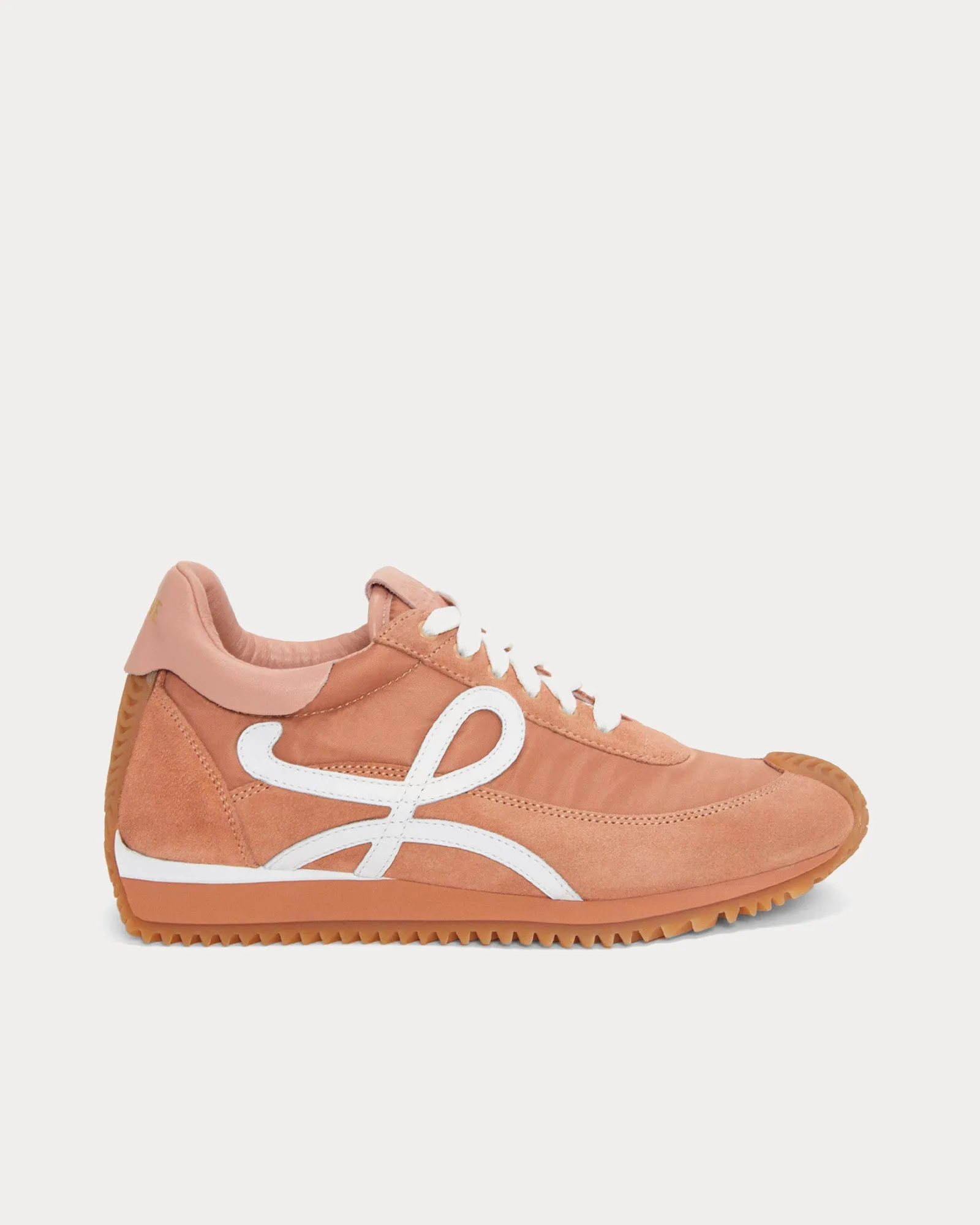 Flow Runner Nylon & Suede Powder Low Top Sneakers