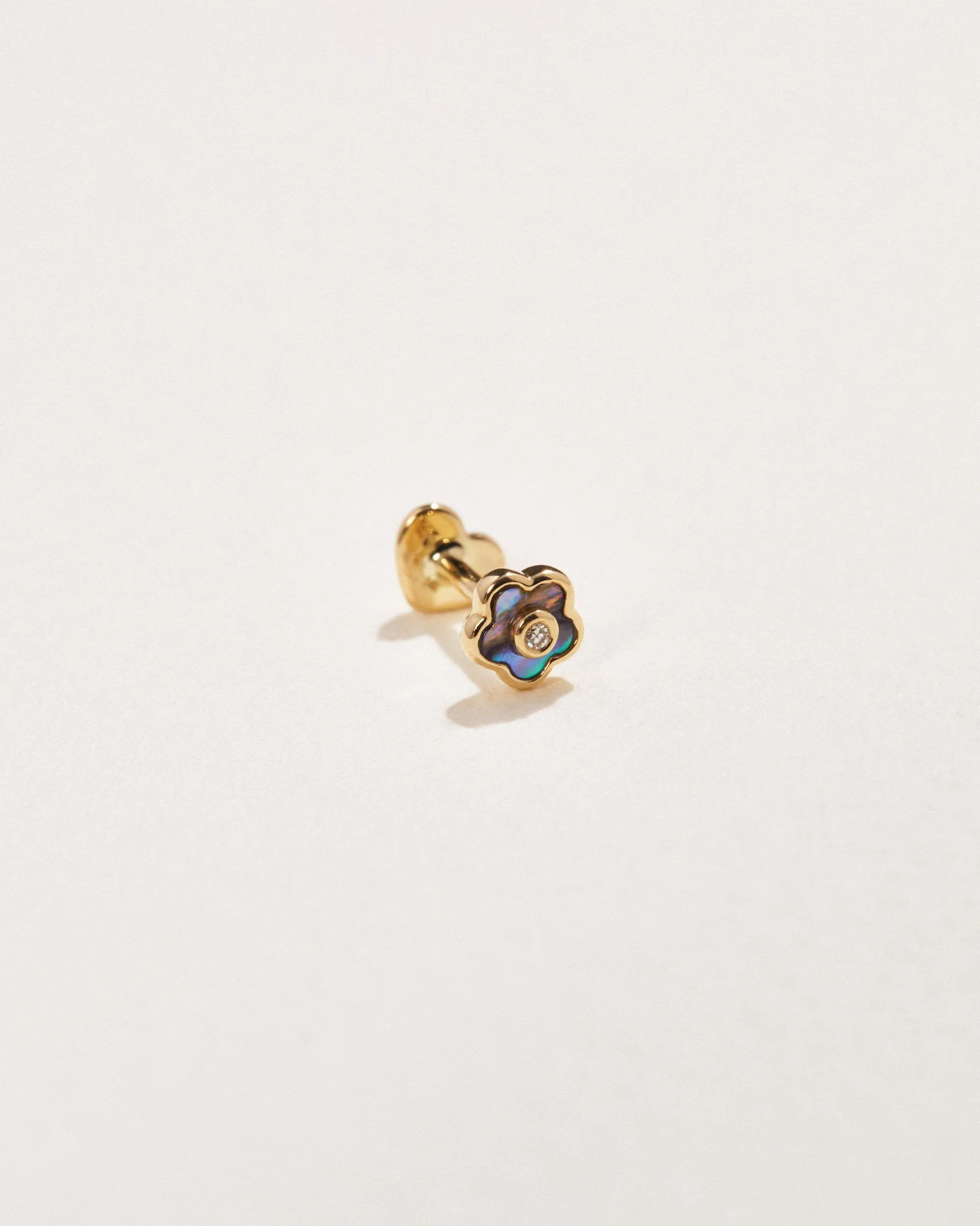 Flower Diamond Stud