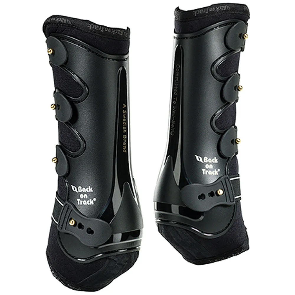 Full Back On Track Royal Flat Work Around Fetlock Horse Front Boots Black