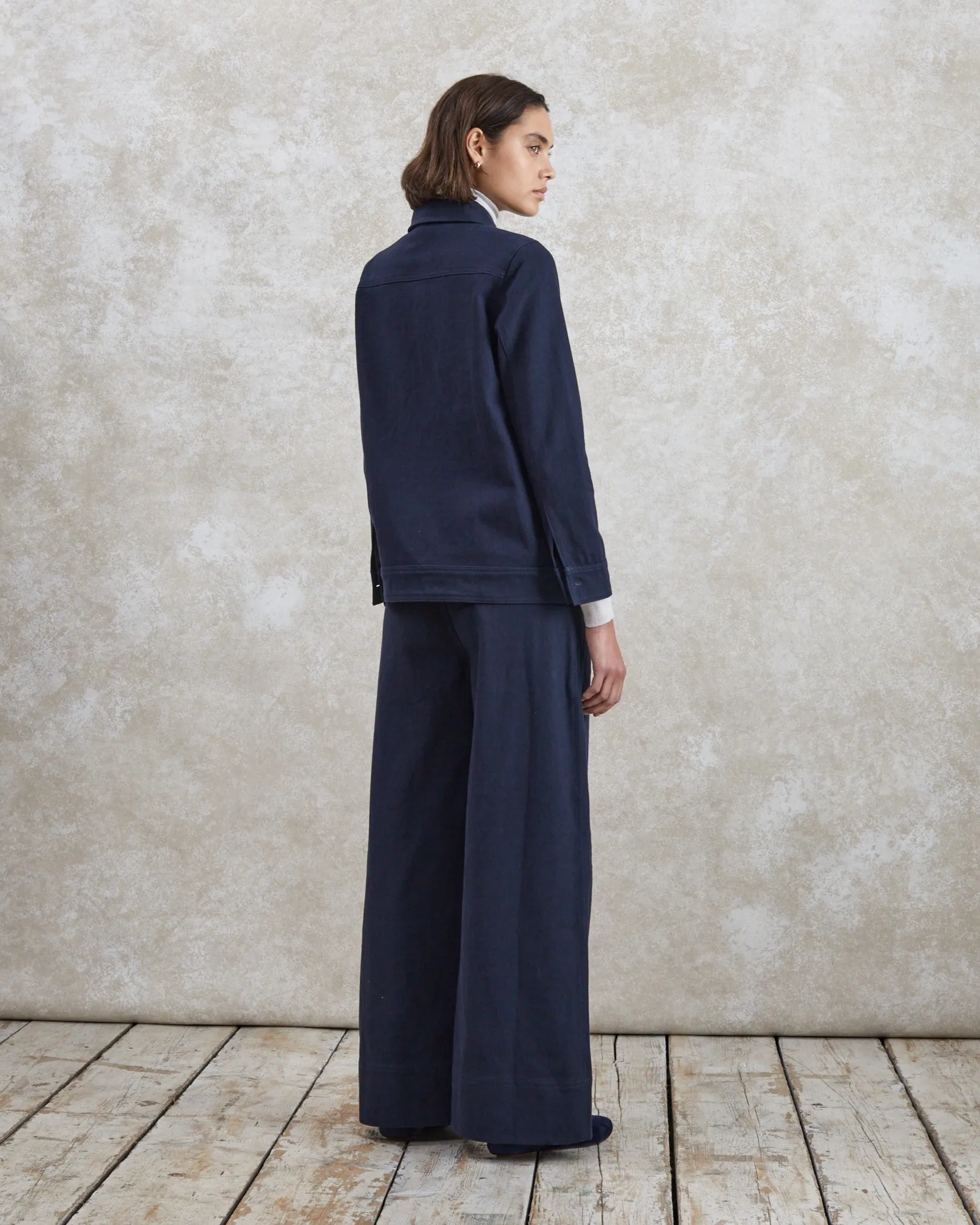 Gemma - Navy Drill Jacket