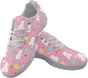 GIFTPUZZ Adult Running Shoes, Lightweight Walking Fashion Sneakers, Non Slip Sports Work Trainers Mesh Upper