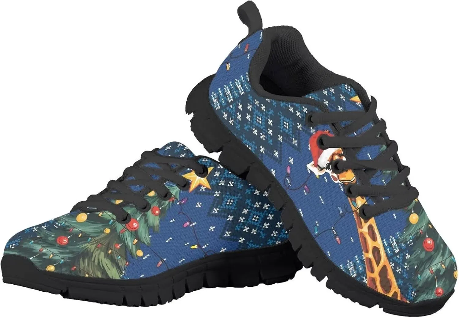 GIFTPUZZ Unisex-Child Casual Athletic Sneaker Running Shoes Non Slip Lightweight Sneaker Fashion Lace-up Walking Shoes