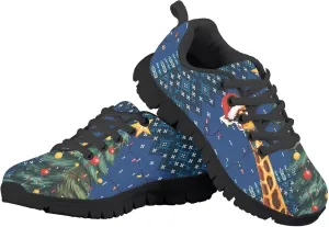 GIFTPUZZ Unisex-Child Casual Athletic Sneaker Running Shoes Non Slip Lightweight Sneaker Fashion Lace-up Walking Shoes
