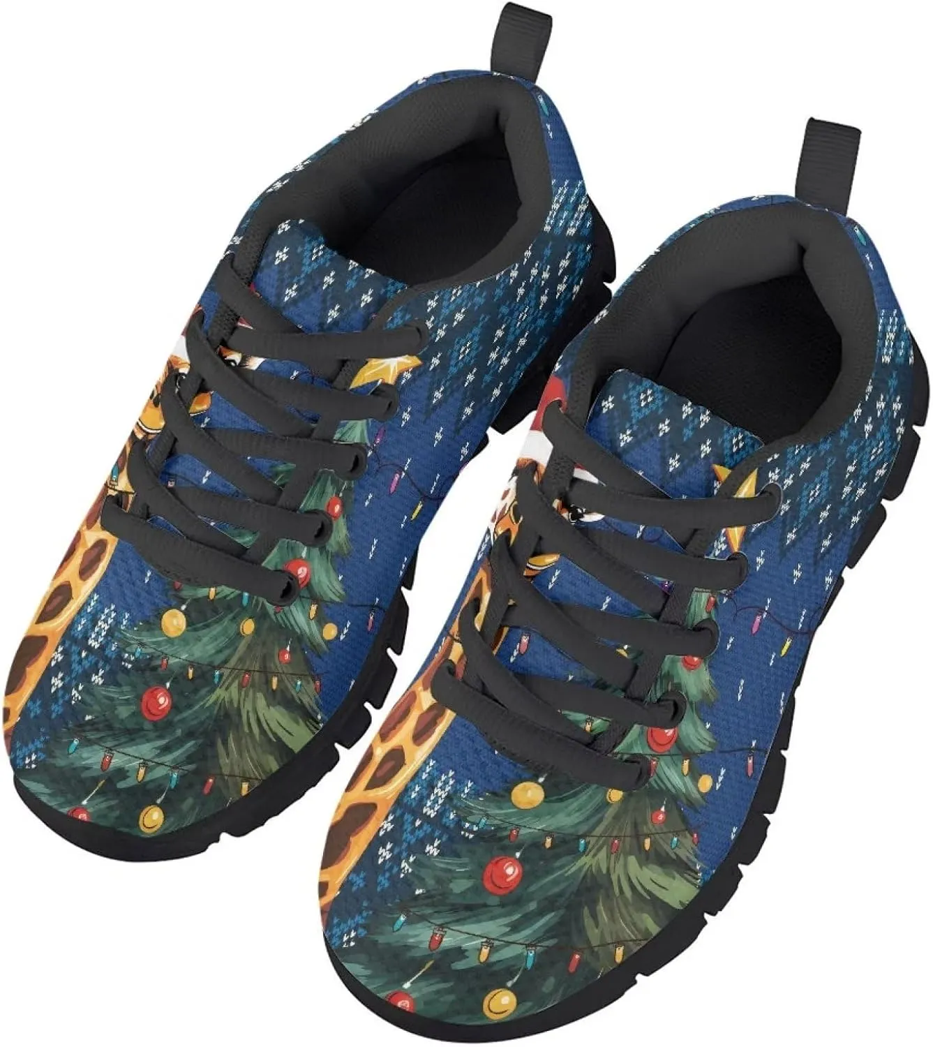GIFTPUZZ Unisex-Child Casual Athletic Sneaker Running Shoes Non Slip Lightweight Sneaker Fashion Lace-up Walking Shoes