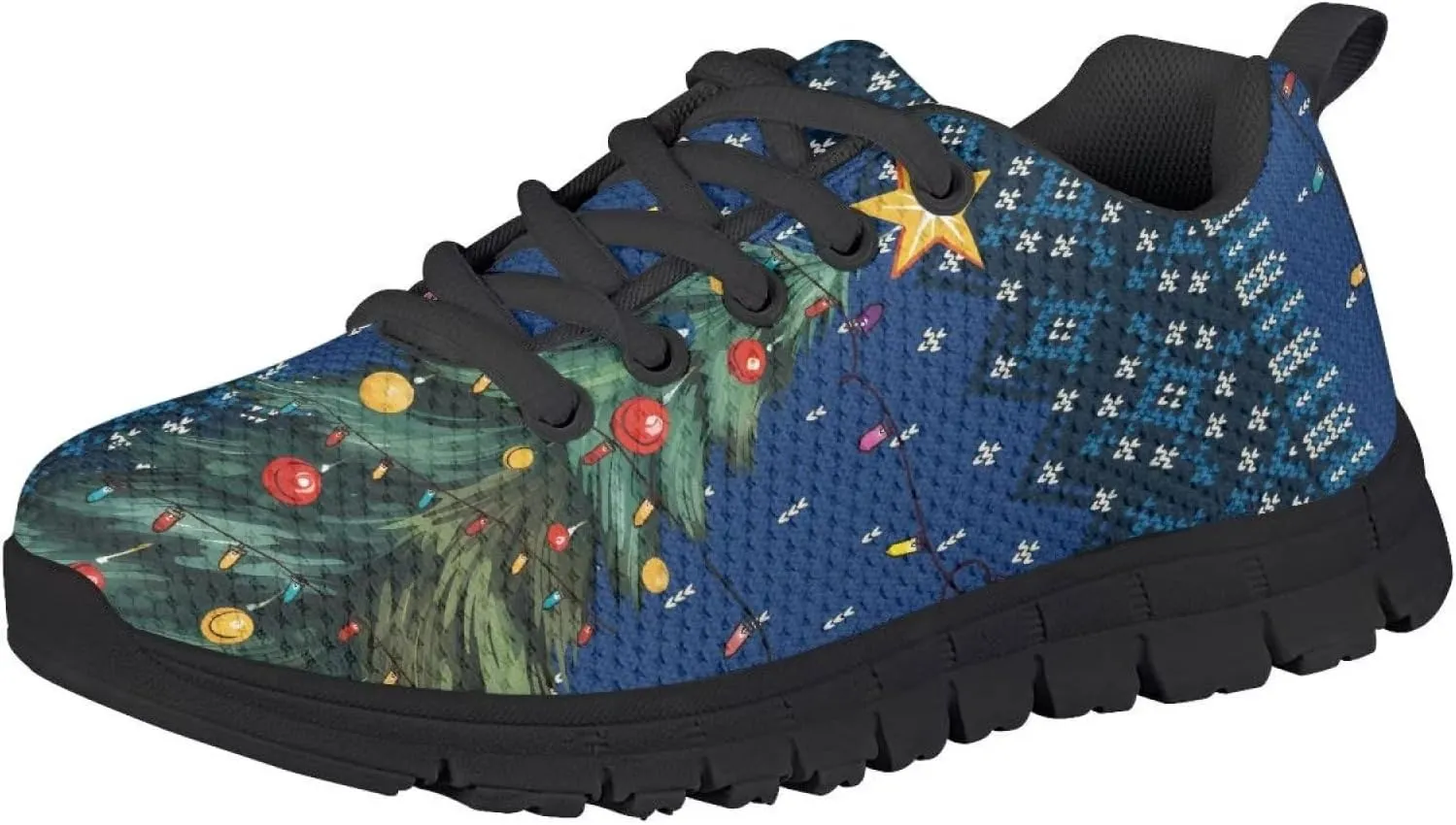 GIFTPUZZ Unisex-Child Casual Athletic Sneaker Running Shoes Non Slip Lightweight Sneaker Fashion Lace-up Walking Shoes