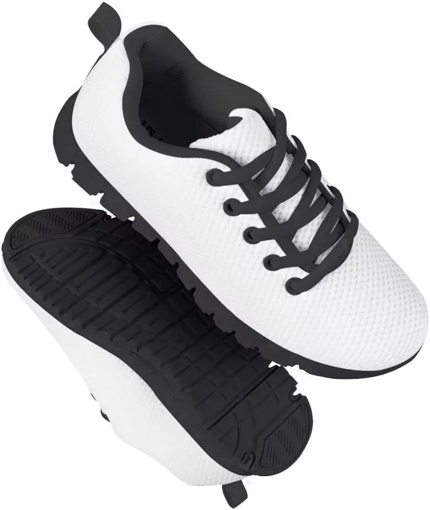 GIFTPUZZ Unisex-Child Casual Athletic Sneaker Running Shoes Non Slip Lightweight Sneaker Fashion Lace-up Walking Shoes