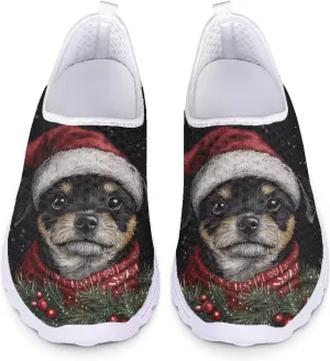 GIFTPUZZ Women Men Casual Non Slip Comfort Walking Shoes Soft Lightweight Slip On Sneakers