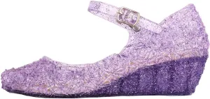Girls Chunky Heels Jelly Sandals Dress Up Birthday Party Evening Dance Single Shoes Kids Toddler Strap Mary Jane