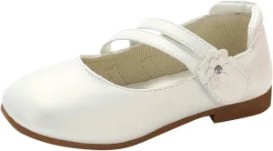 Girls Mary Jane Ballet Flats Flower Girl Dress Shoes Little Kids Flower Wedding Party Communion Shoes