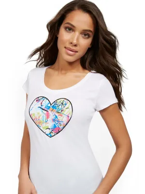Graffiti Heart Graphic Tee