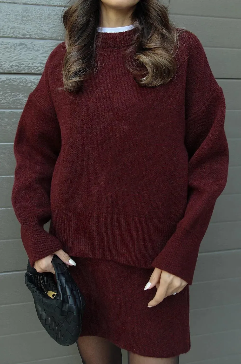 Helena | Knitted Skirt Suit (Top   Skirt)
