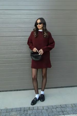 Helena | Knitted Skirt Suit (Top   Skirt)