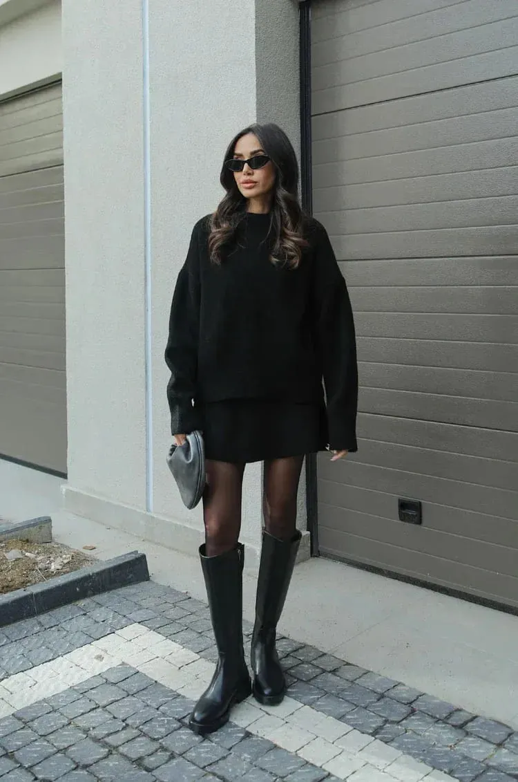 Helena | Knitted Skirt Suit (Top   Skirt)