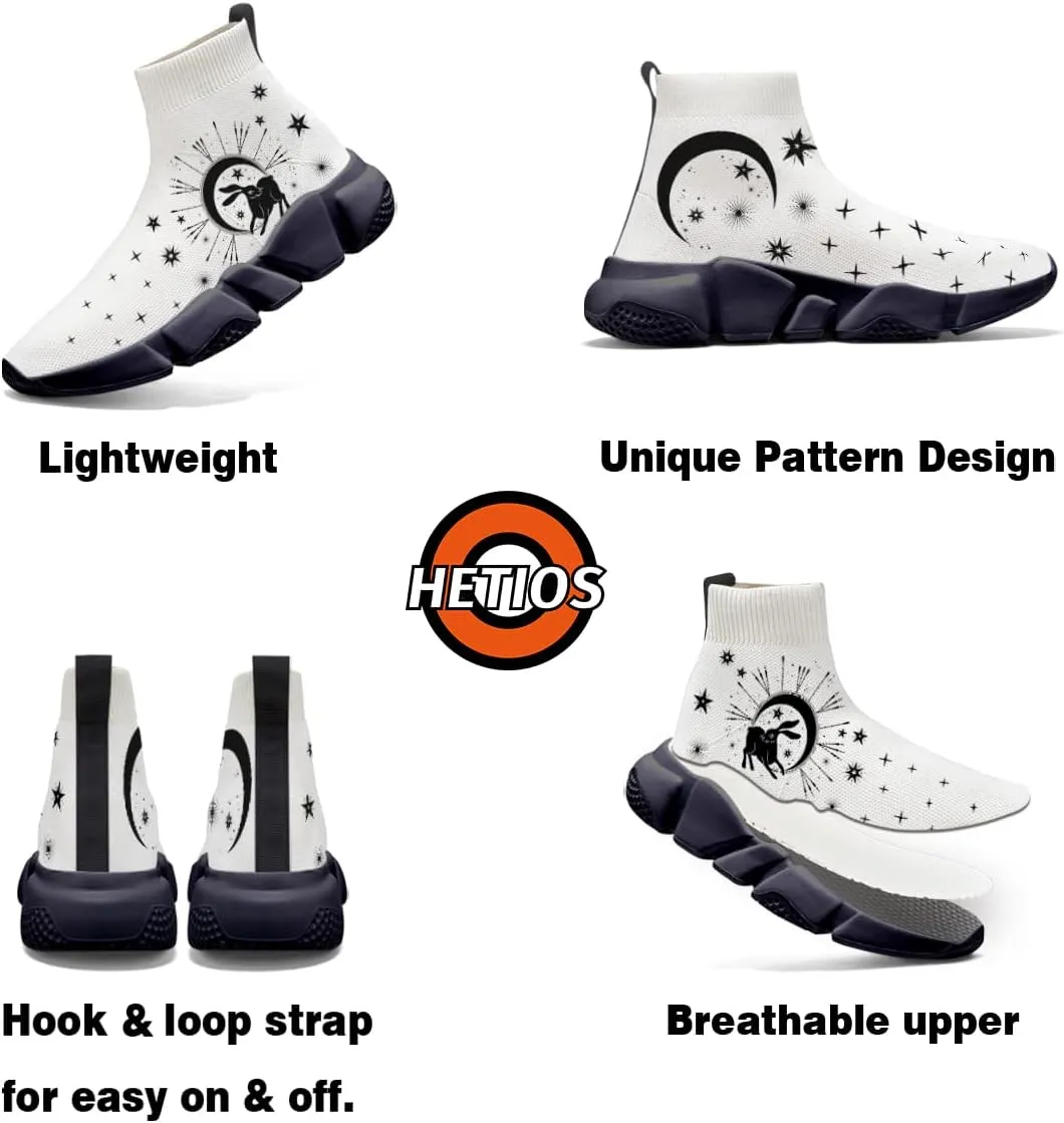Hetios Kids Running Shoes Breathable Comfortable Child Sneakers Lightweight Walking Shoes