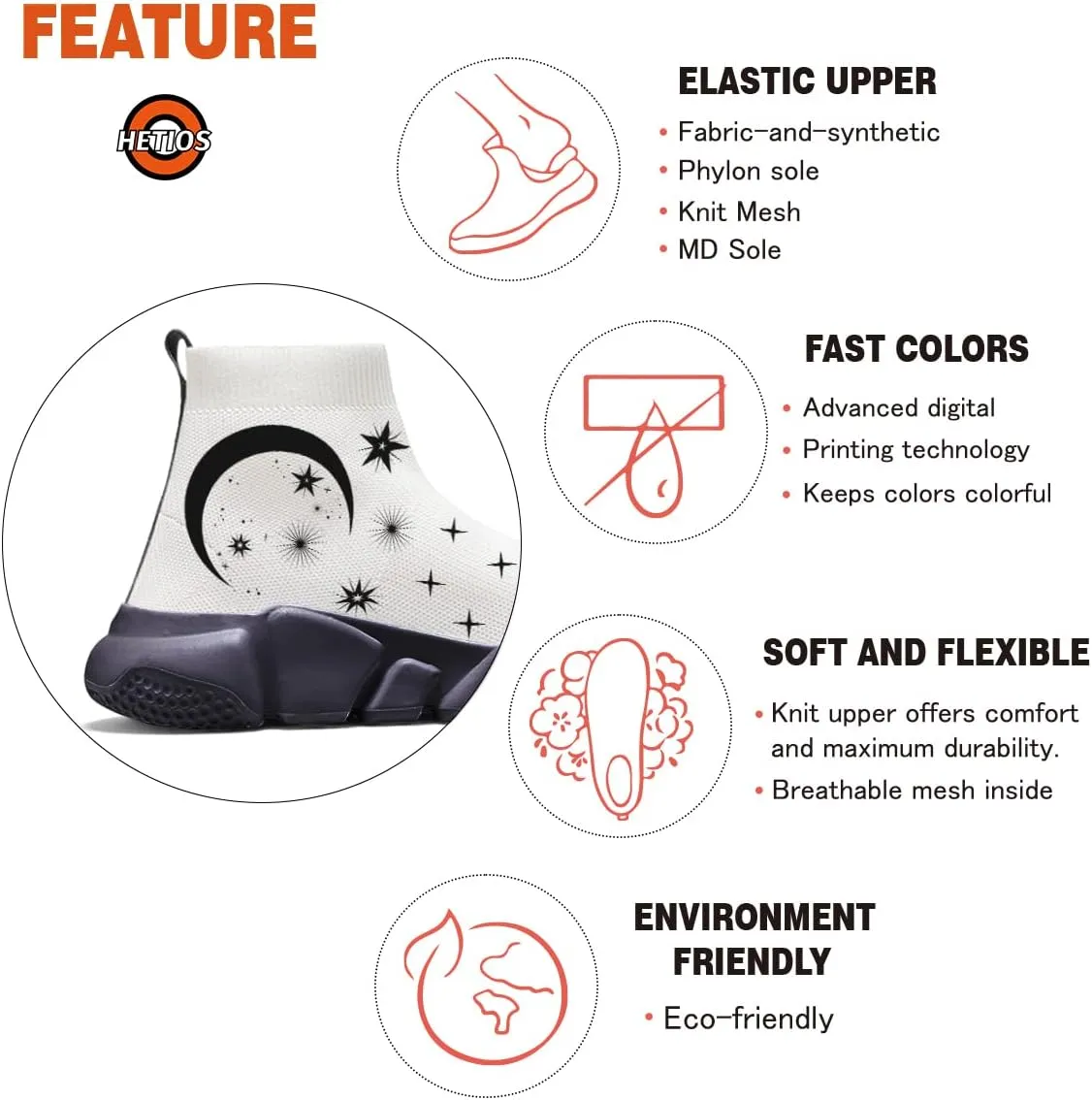 Hetios Kids Running Shoes Breathable Comfortable Child Sneakers Lightweight Walking Shoes