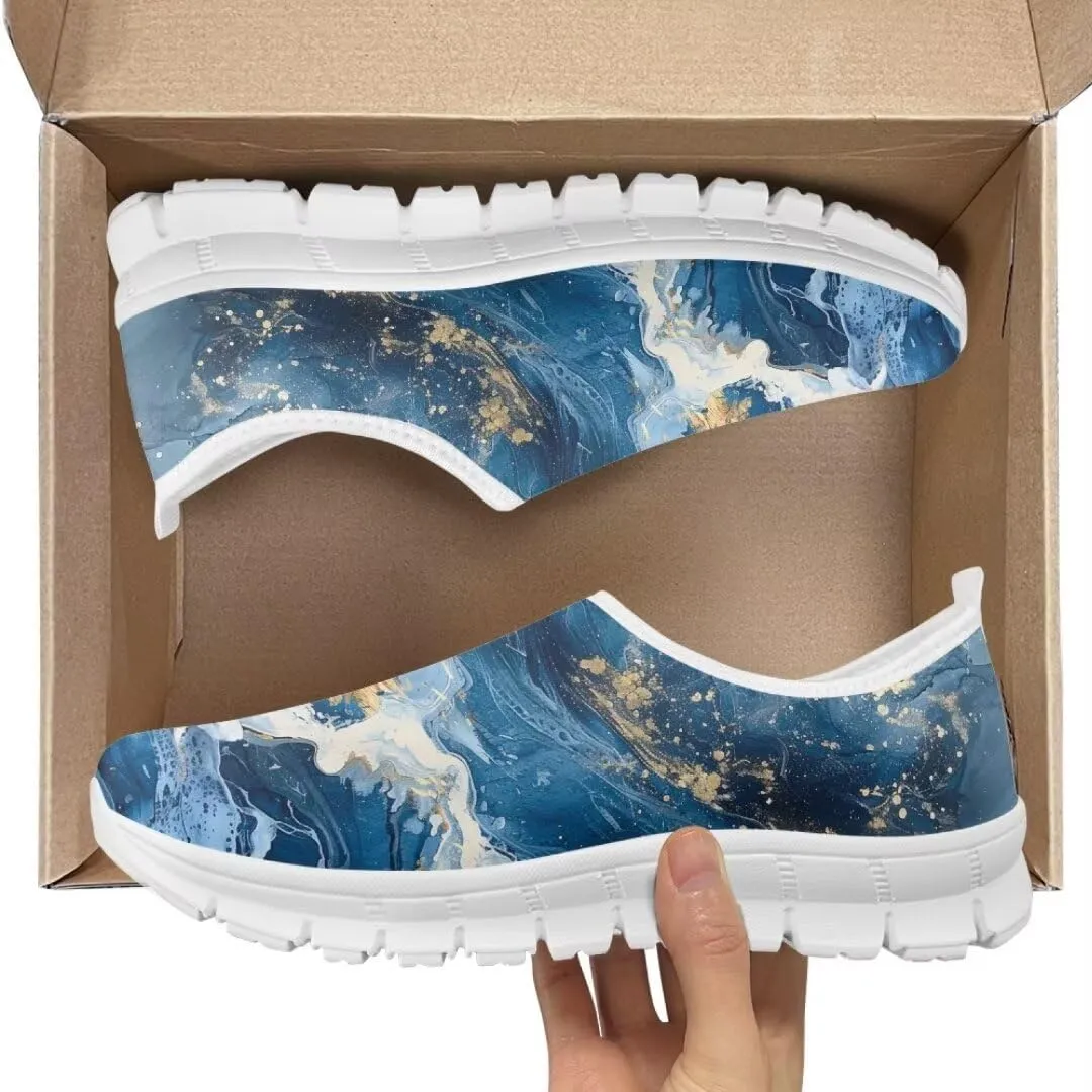 Jeiento Fashion Sneakers for Women Athletic Running Shoes Breathable Mesh Gym Sports Shoes Walking Shoes Outdoor Comfort Footwear Trainers Mesh Shoes