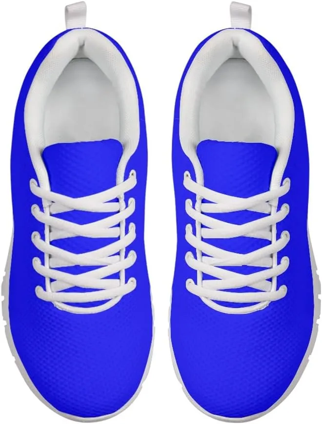 Jeiento Womens Mens Trainers Sports Running Shoes Causal Travel Walking Shoe Lace-up Breathable,Solid Color