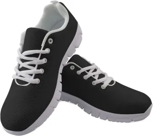 Jeiento Womens Mens Trainers Sports Running Shoes Causal Travel Walking Shoe Lace-up Breathable,Solid Color
