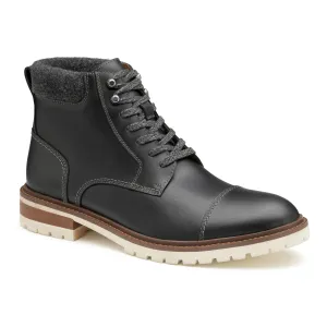 Johnston & Murphy Men's Barrett Size 10 Cognac Full Grain Cap Toe Boots