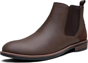 Jousen Men's Chelsea Boots Casual Nubuck for Men Dress Pull on Retro Boot