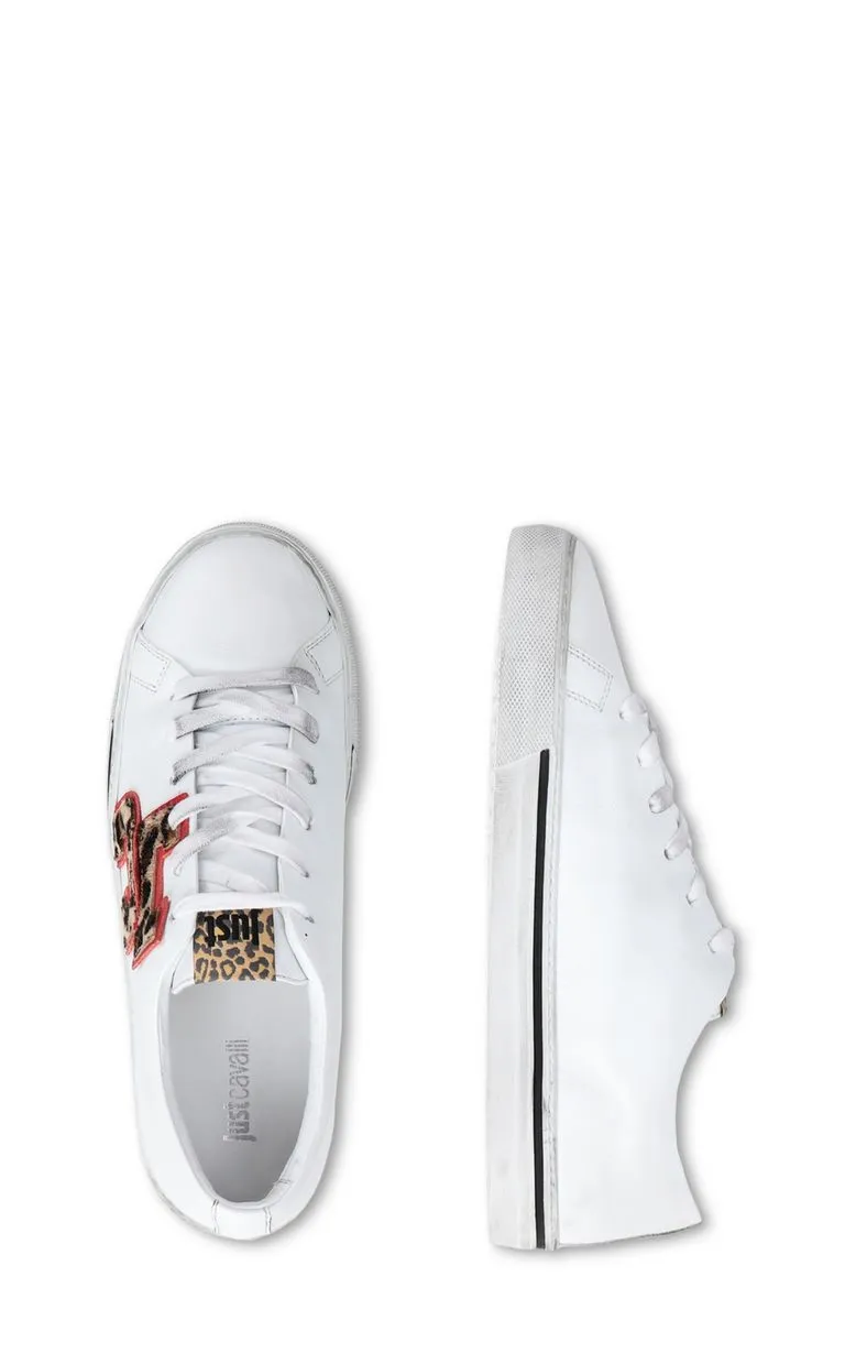 Just Cavalli Sneakers With Leopard Print