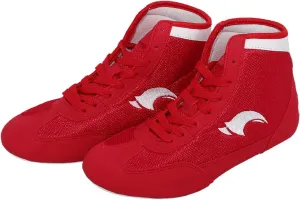 Kids Boys Boxing Shoes High Top Training Wrestling Shoes Long Boots Boxing Shoes Competition Training