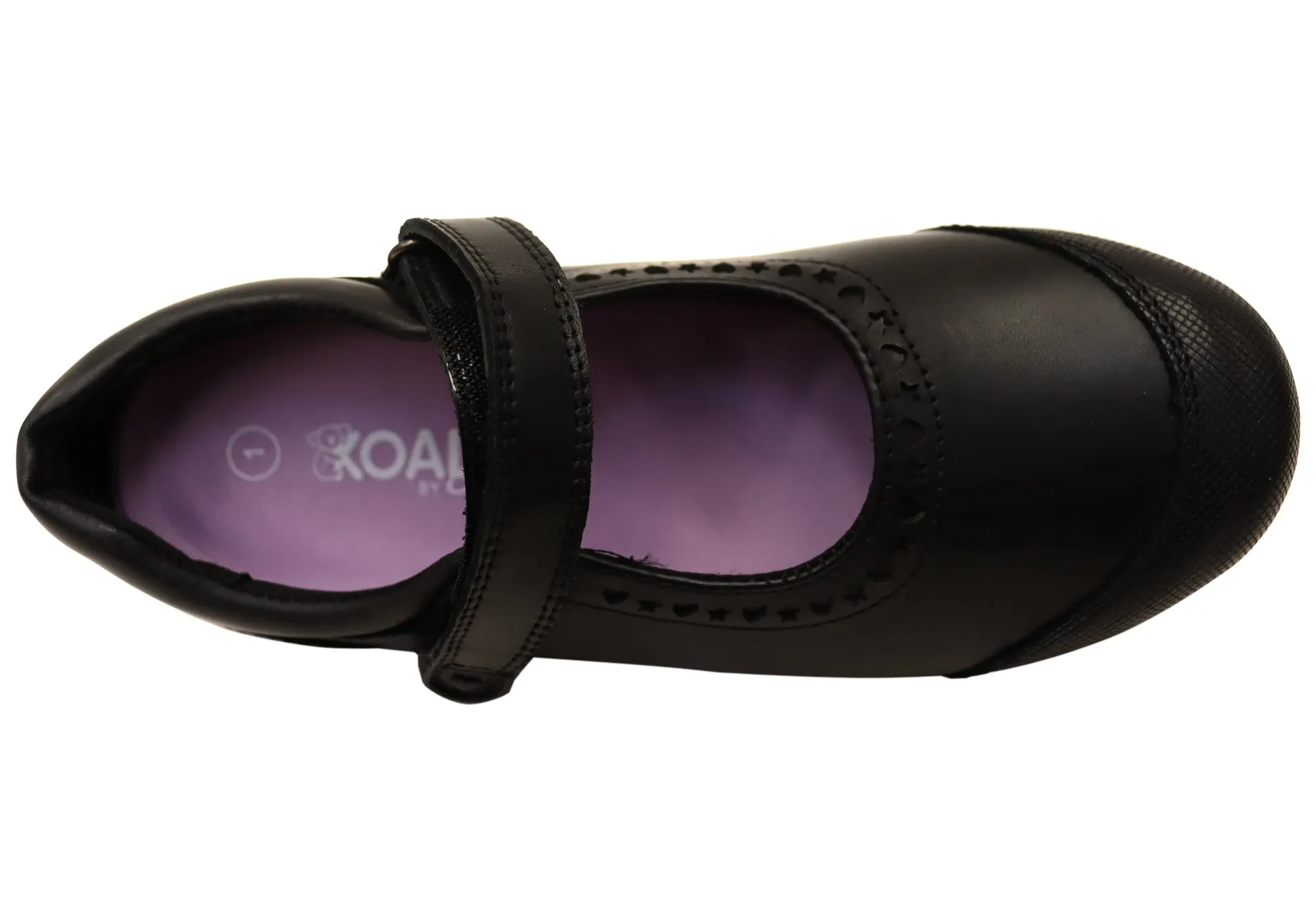 Koala By Grosby Kelly Kids Leather Comfortable Mary Jane School Shoes