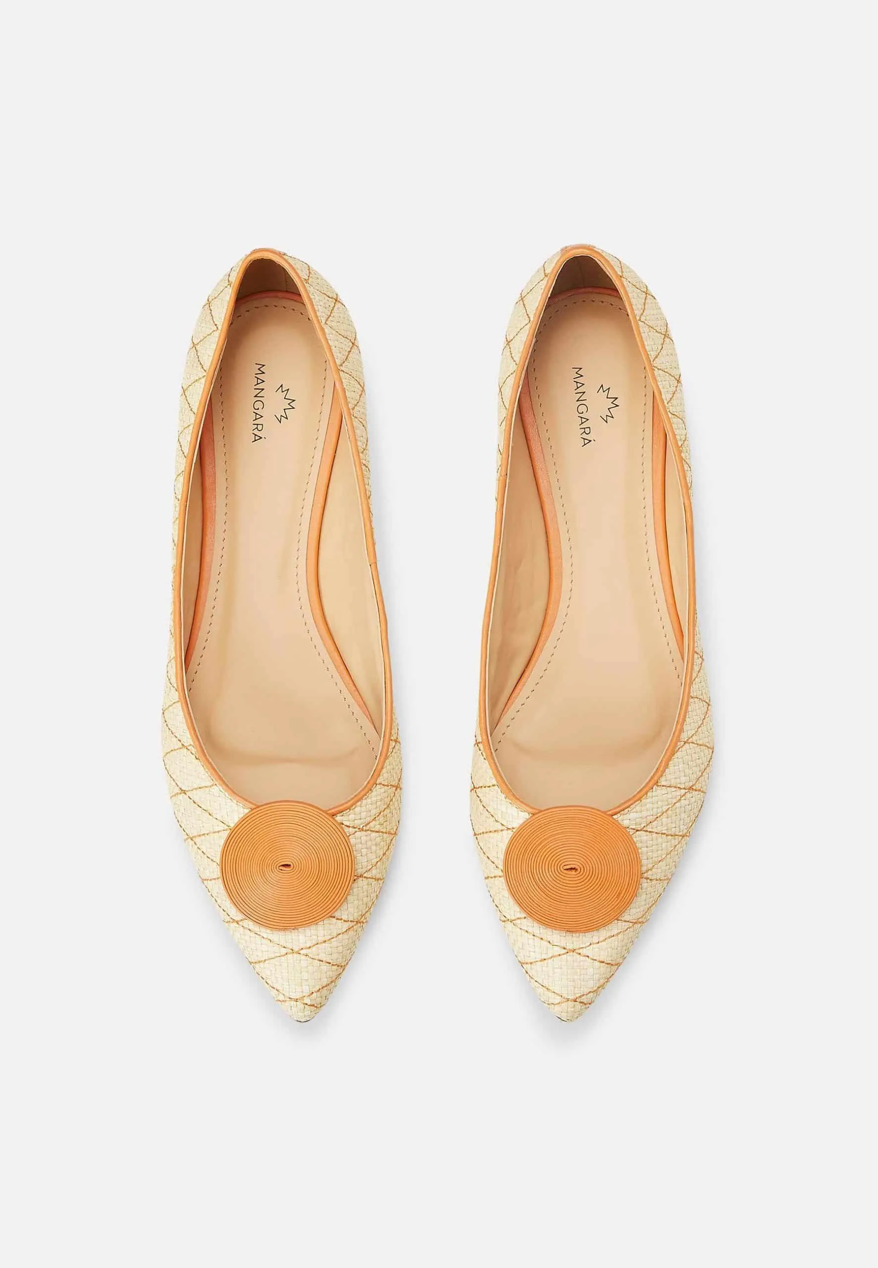 Ladies Flat Light Weight Raffia Ballerina Pumps