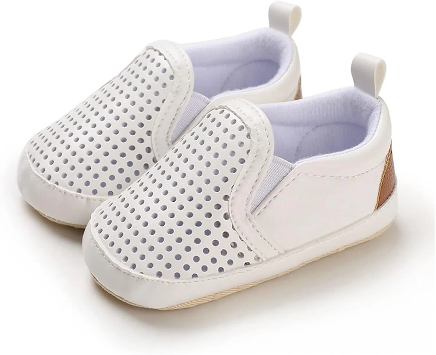 Leather Mesh Hollow First Step Shoes for Infant Toddler Baby Solid Platform Anti Slip Indoor Outdoor Casual Shoes