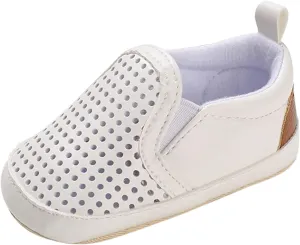 Leather Mesh Hollow First Step Shoes for Infant Toddler Baby Solid Platform Anti Slip Indoor Outdoor Casual Shoes