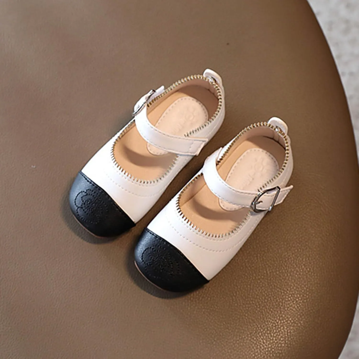 Little Toddler Girls Dress Shoes Ballerina Ballet Flats Kids Mary Janes for Wedding Church Easter Party School Princess Shoes