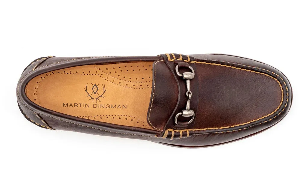 Martin Dingman - All American Saddle Leather Horse Bit Loafers - Walnut
