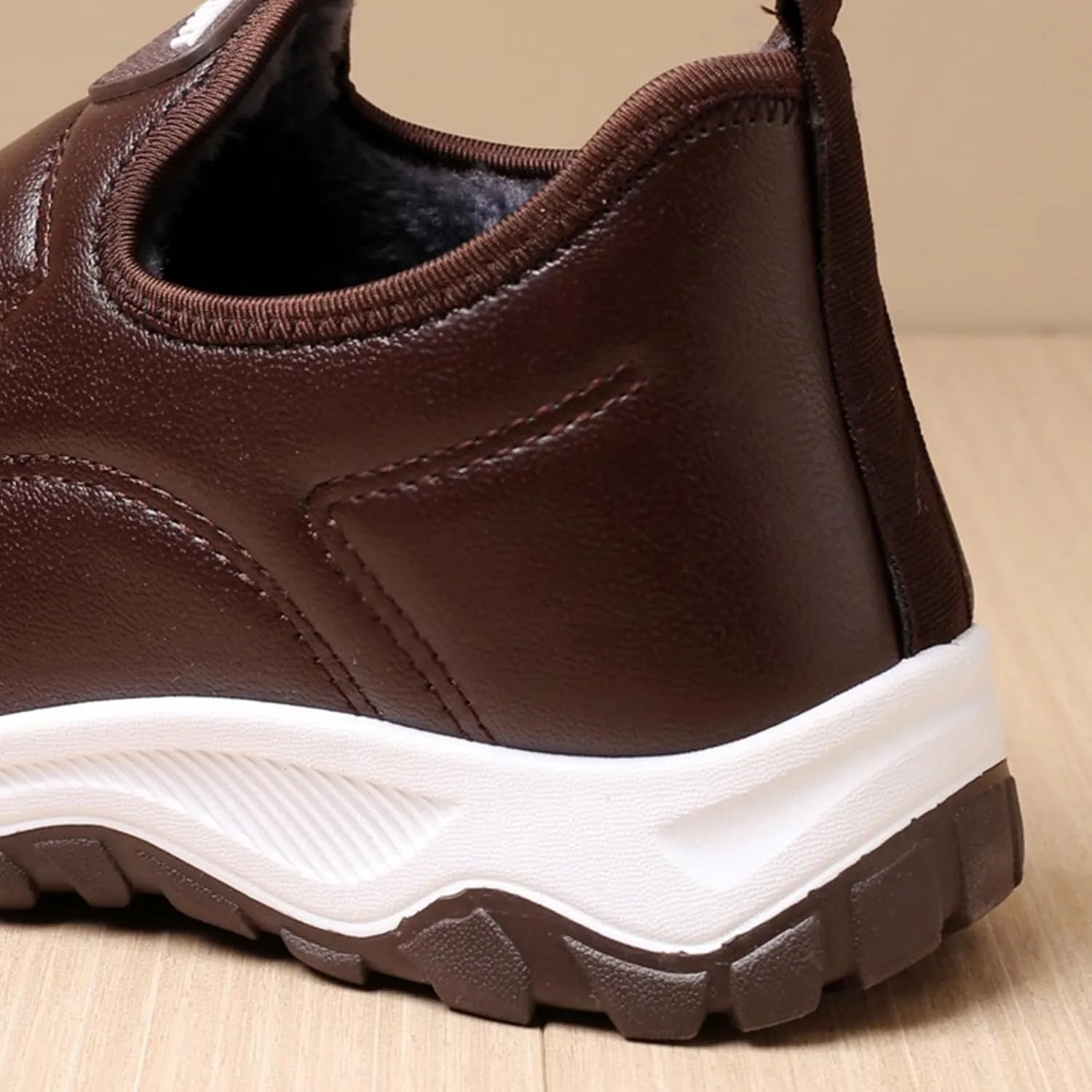 Men Work Boots with Zipper Hiking Sneakers Shoes with Fur Lined Womens Safety Shoes Wide Width Lightweight Outdoor Botas Mid Ankle Work Casual Hike Grounded Footwear