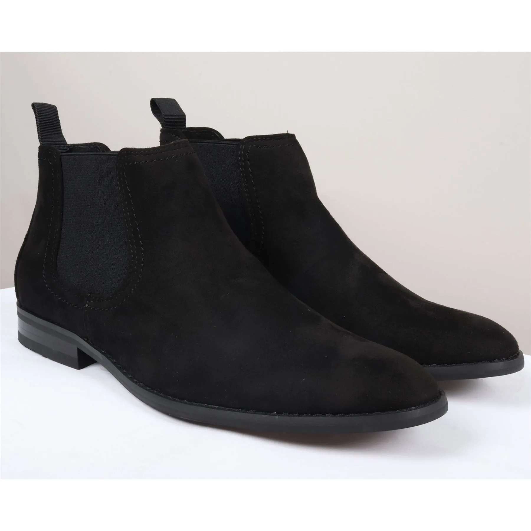 Men's Boots Slip On Suede Leather Lined Chelsea Ankle Shoes