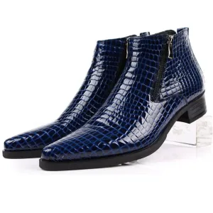 Men’s Classic Leather Business Boots – Formal, Stylish & Durable