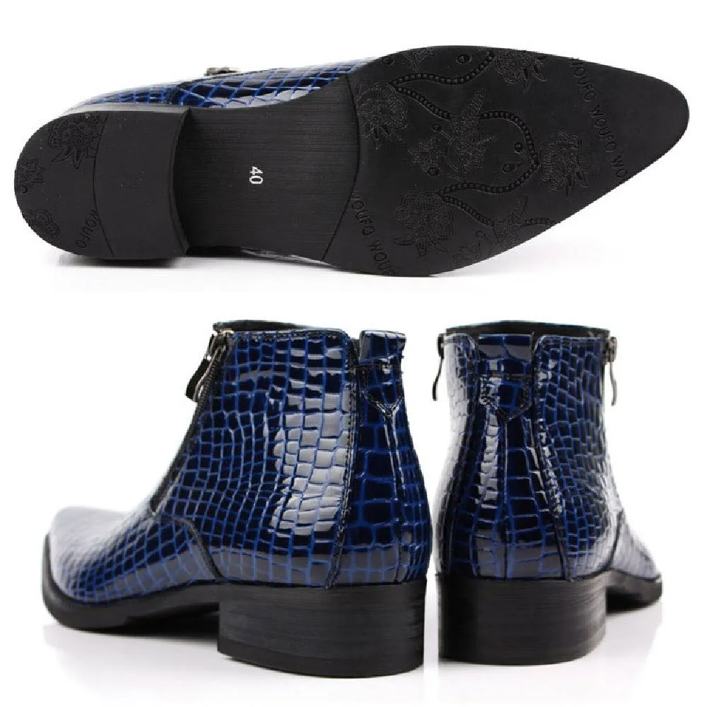 Men’s Classic Leather Business Boots – Formal, Stylish & Durable