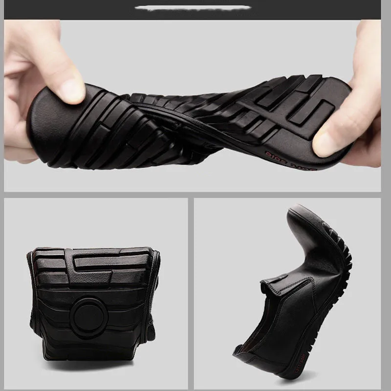 Men's Elegant Comfortable PU Leather Slip On Dress Shoes