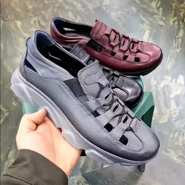 Men's New Breathable Casual Top Layer Cowhide Comfortable Shoes