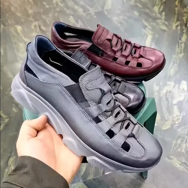 Men's New Breathable Casual Top Layer Cowhide Comfortable Shoes