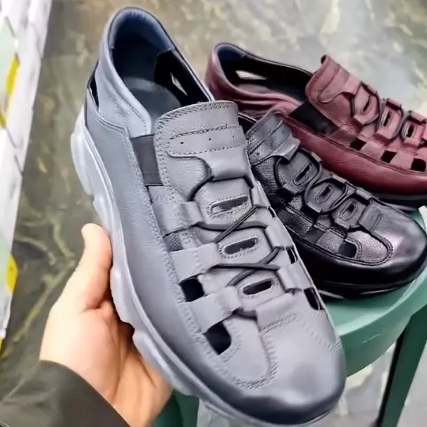 Men's New Breathable Casual Top Layer Cowhide Comfortable Shoes