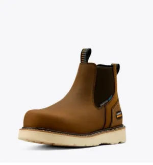Men's Rebar Wedge Chelsea Waterproof Composite Toe Work Boot